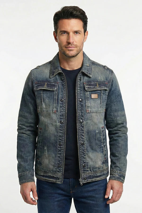 Veste en Denim Rétro Carl