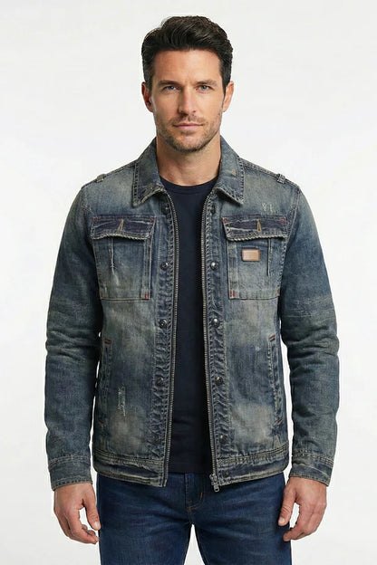 Veste en Denim Rétro Carl