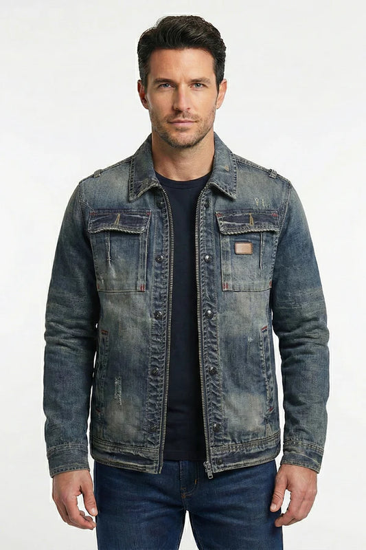 Veste en Denim Rétro Carl