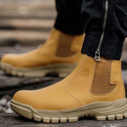 Bottes de Chantier en Cuir